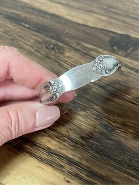 VTG Wm. Rogers Oneida Silverware Cuff Bracelet